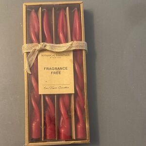 Twisted Red Spiral Taper Candles by Twisted (4-Pack)